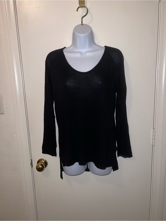 Barneys New York Tops - Black Long Sleeve Scoop Neck Women's Top